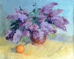 Gemälde, Lilac and tangerine, Boris Serdyuk