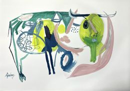 Gemälde, La vache, Julien Cuny