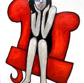Painting, La Fille au Fauteuil rouge, RogerM