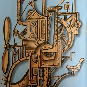 Painting, Machine a bonbons, Pascal Astier