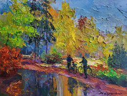 Painting, Mushroom Pickers, Boris Serdyuk