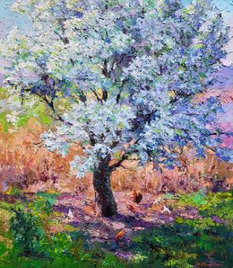 Painting, Pear blossoms, Boris Serdyuk