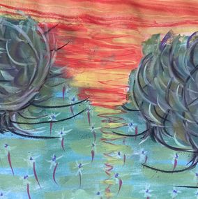Fine Art Drawings, Promenade #3, Alison Hirst Lebegue