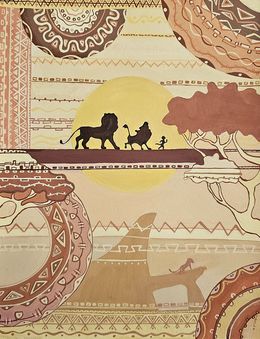 Zeichnungen, Lion King Series, Eter Merkviladze