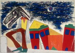 Painting, Les marches du palais, Barbara Goldmann