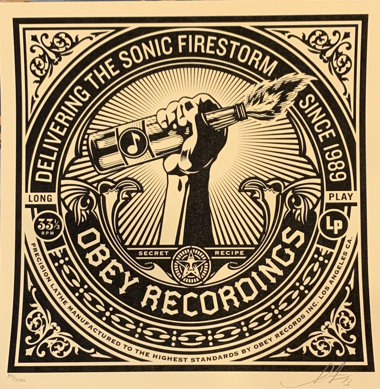 Shepard Fairey (Obey), Sonic firestorm Shepard Fairey (Obey), Sonic firestorm