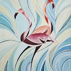 Dessin, Flamingos, Eter Merkviladze