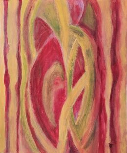 Gemälde, Variation en rouge, Lallement Martine