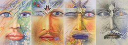 Fine Art Drawings, Seasons (Jahreszeiten) (Set of Four Paintings - 89x62 each), Osse Müller