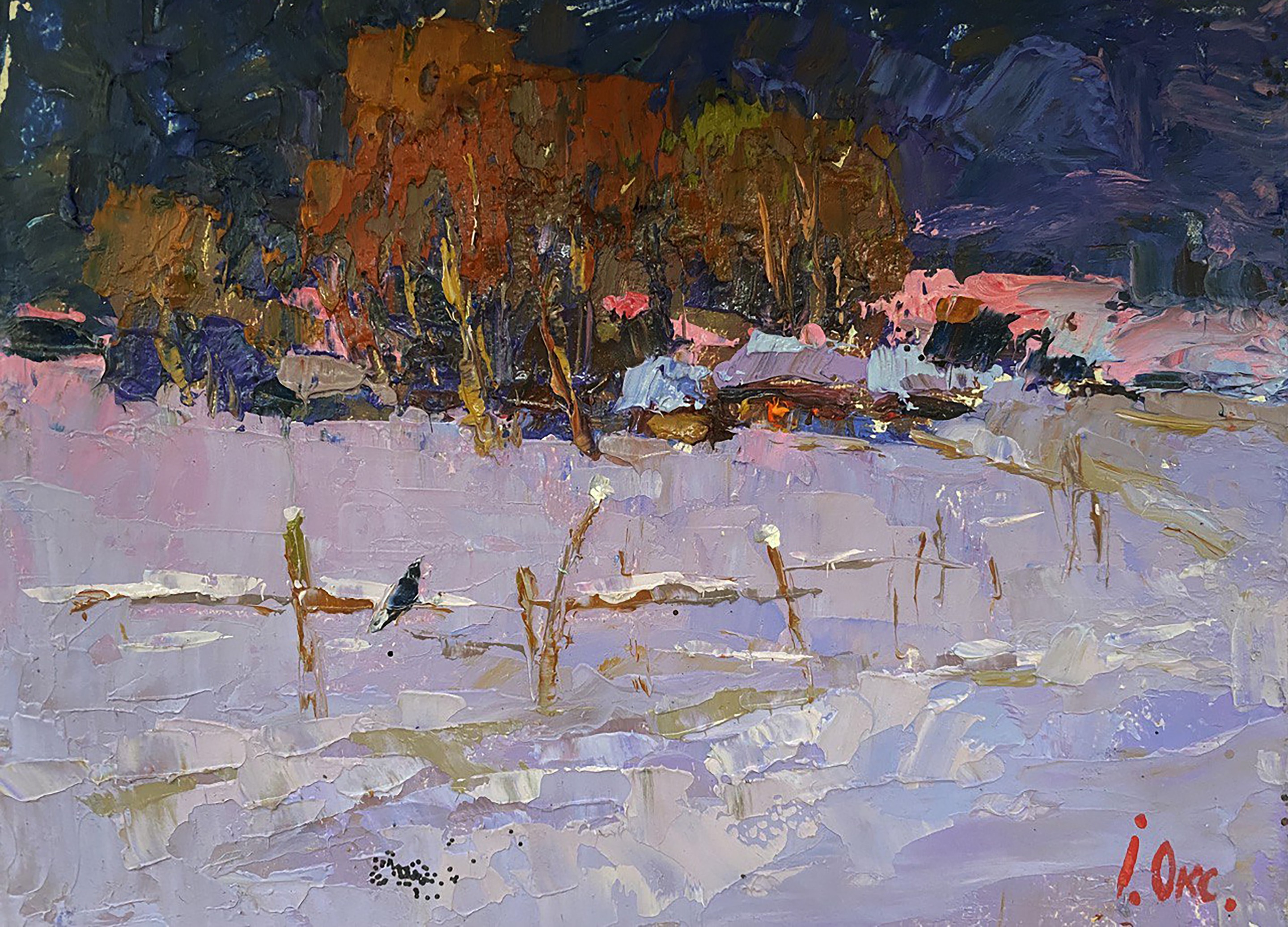 Oksana Ivanyuk, Winter eveningWinter evening Oksana Ivanyuk, Winter eveningWinter evening