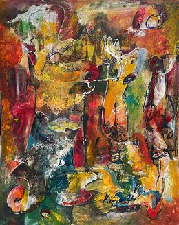 Painting, Dancing in the Rain IV, Kajazun (Kajo) Avetisyan