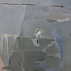 Gemälde, Personnage cherchant ses clés, Loïc Brun