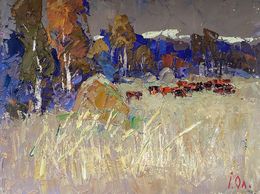 Gemälde, Autumn flock, Ivanyuk Oleksiy
