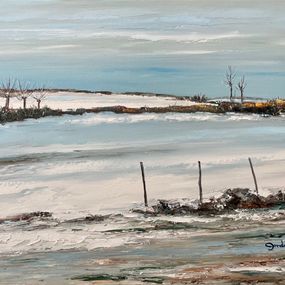 Pintura, Neige bleue dans le Vexin  Réf : CPBD1036, Lucien Gondret