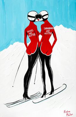 Gemälde, Skier vs. Snowboarder: So, Who’s the Hottest?, Kristina Mallen