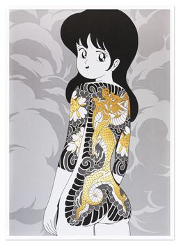 Print, Ryu girl (version Or), Debza
