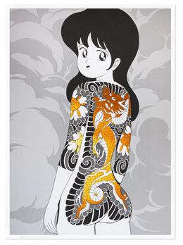 Print, Ryu girl (version Cuivre), Debza