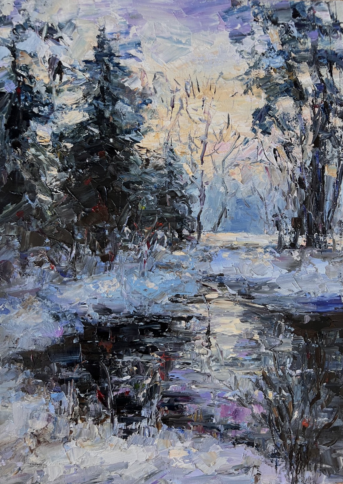 Liubou Sas, Winter river Liubou Sas, Winter river