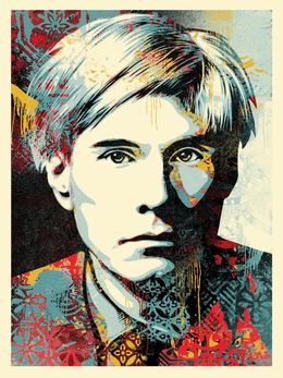 Print, Warhol Collage (Color), Shepard Fairey (Obey)