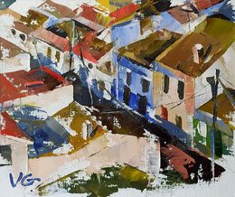 Painting, "Early morning in the city" - series Denia, Volodymyr Gluhomanyuk