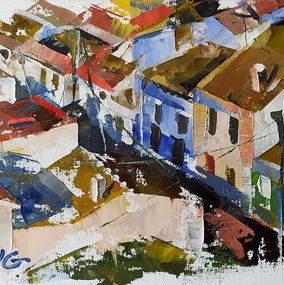 Gemälde, "Early morning in the city" - series Denia, Volodymyr Gluhomanyuk