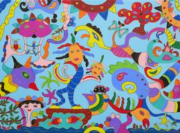 Painting, Zazzy Zazou, Françoise Leblond