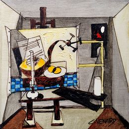 Gemälde, Dans l'atelier, Claude Vénard
