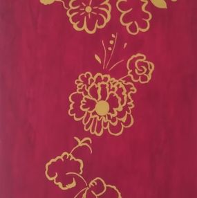 Gemälde, Gold on Red, Cate Lis