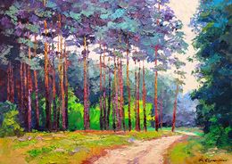 Painting, Forest road, Boris Serdyuk