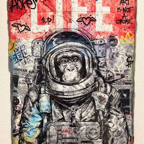 Peinture, Space monkey, N.Nathan
