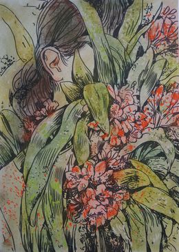 Zeichnungen, Life with plants, Galya Popova