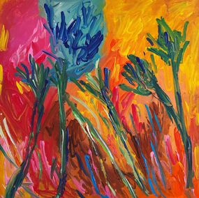 Gemälde, Floral symphony in color, Natalya Mougenot