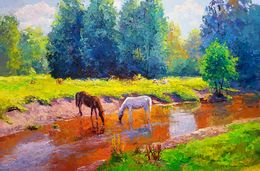 Painting, Summer afternoon, Boris Serdyuk