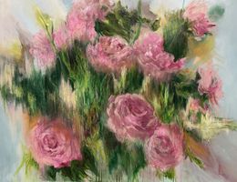 Painting, Roses and the Vibration of Space, Iryna Bondar