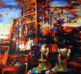 Painting, Industrial motif, Alexander Dobrodiy
