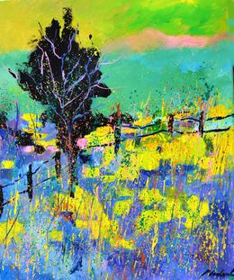 Painting, A tree in summer, Pol Ledent