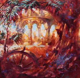 Peinture, Red morning, Alexander Dobrodiy