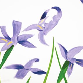 Print, Purple Irises on White, Alex Katz