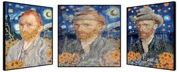 Gemälde, Van gogh et la barbe fleurie, Patrick Rubinstein