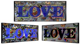 Gemälde, Amour antennes et Folie colorés, Patrick Rubinstein
