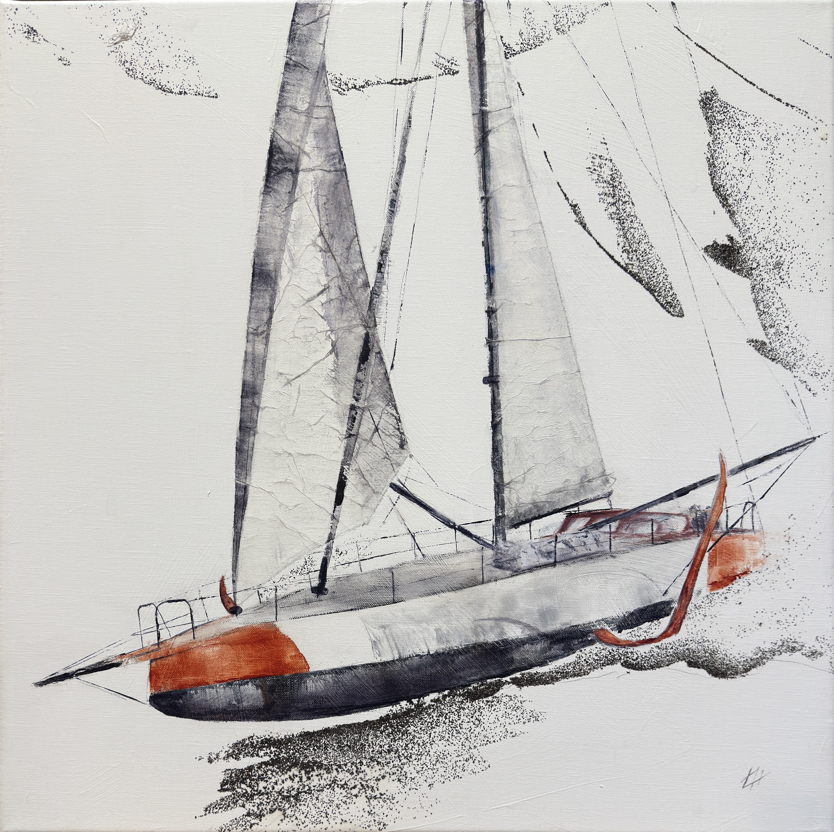 Alain Abramatic, Imoca au décollage Alain Abramatic, Imoca au décollage