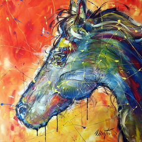 Painting, Crazy horse, Martin