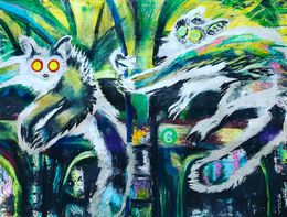 Painting, Bush Babies Gone To Town, Niki Singleton