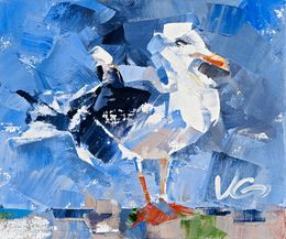 Gemälde, "Lonely bird"  - series Bird market, Volodymyr Gluhomanyuk