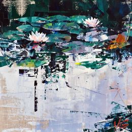 Painting, Water lilies, Volodymyr Gluhomanyuk