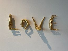 Sculpture, Love (Gold plated), Marc De Corte