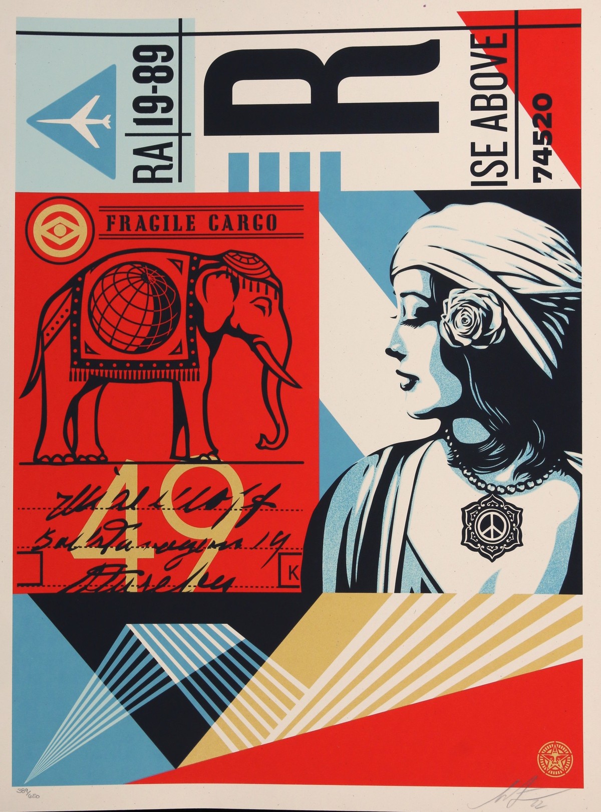 Shepard Fairey (Obey), Fragil Gargo Shepard Fairey (Obey), Fragil Gargo