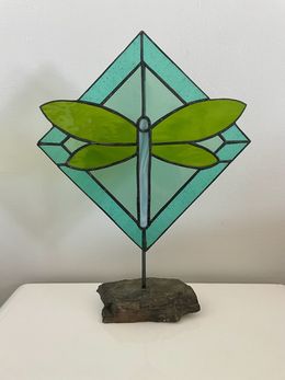 Sculpture, Totem Libellule, Dominique Combe