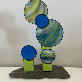 Skulpturen, Totem Doubles Nébuleuses 2, Dominique Combe