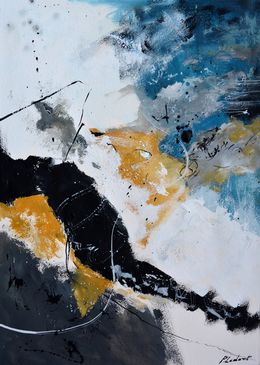 Painting, Written in the sand, Pol Ledent